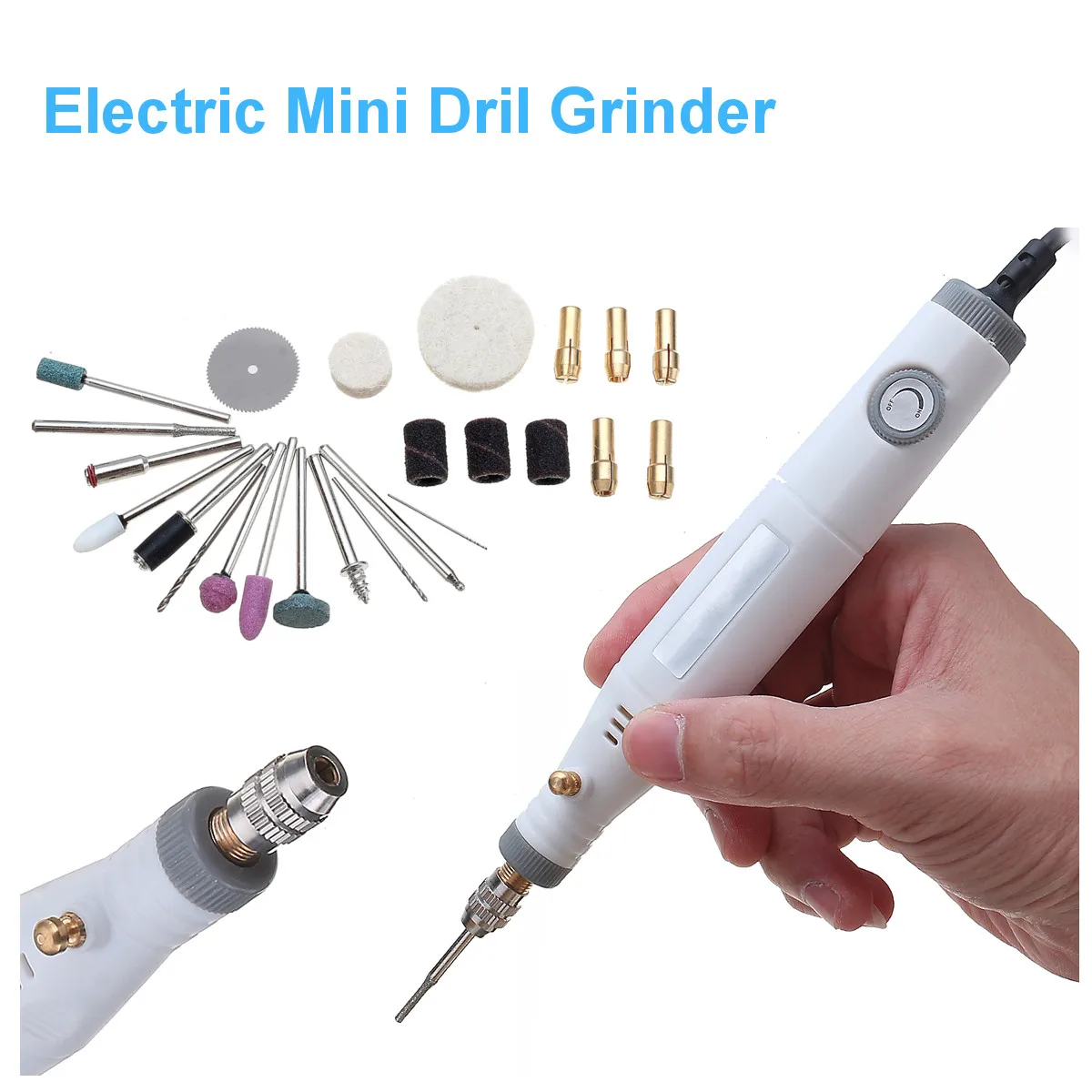 

220V/110V 18W Universal Mini Engraving Machine Grinder Polisher Electric Drill Kit Variable Speed Grinder Pen DIY Hand Tools