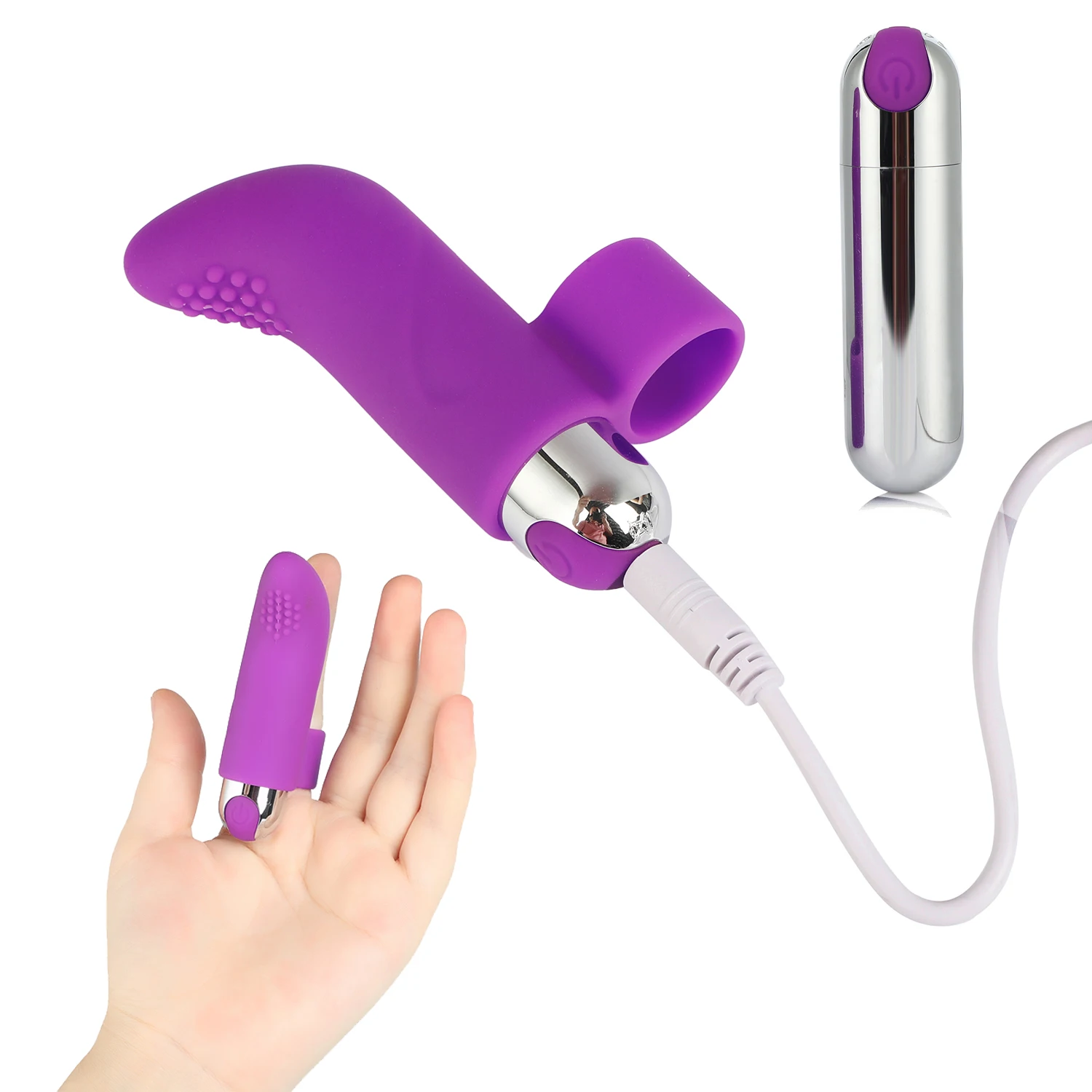 Секс 10 Режим usb зарядка насадка на палец Вибраторы G spot соска массажер Стимулятор