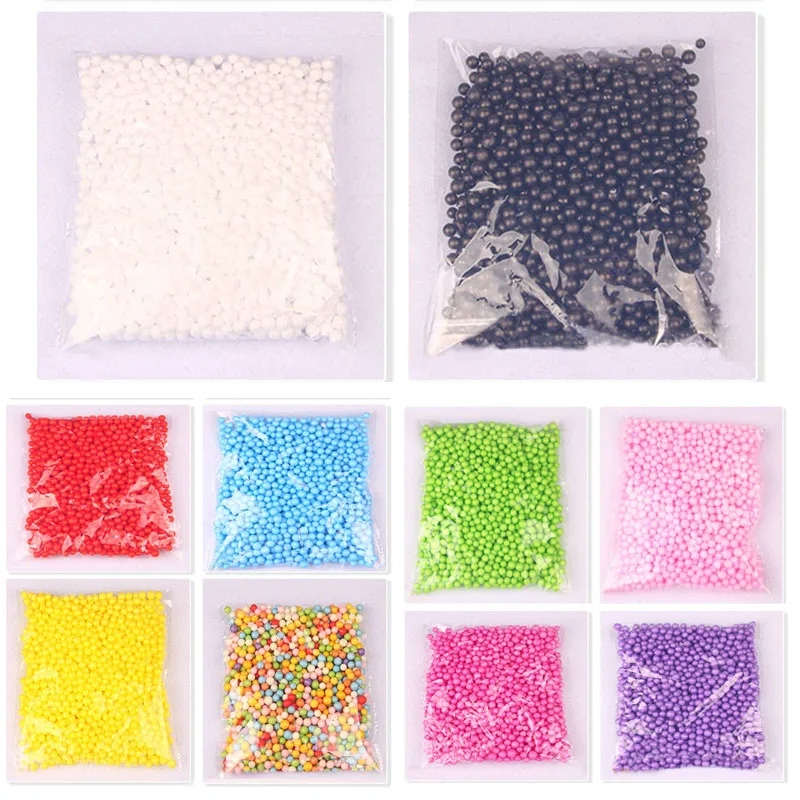 

Toy Polystyrene Mini Beads Ball Home Decor Festive Party Supplies DIY Assorted Colors 2000 Pcs Christmas Ball Ornaments