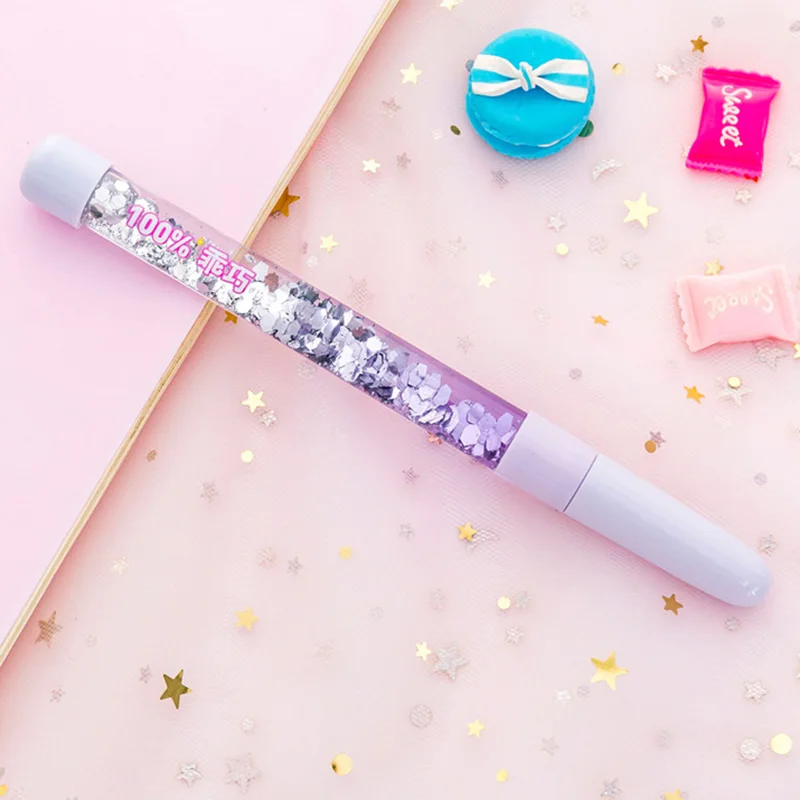 

New Fairy Stick Gel Pen 0.5mm Rainbow Color Creative Pens Drift Sand Glitter Crystal Pen Office School Novelty Stationery Gift