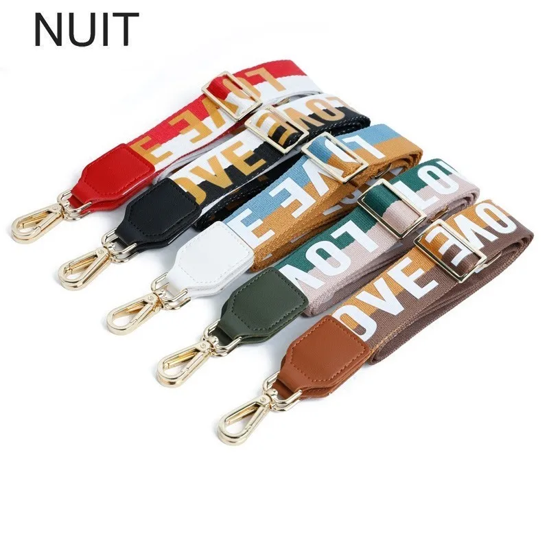 

Shoulder Luggage Strap For Bags Canvas Letter Wide Strap Bag Fashion Handbag Crossbody Bag Straps Replacement Belt Accessories