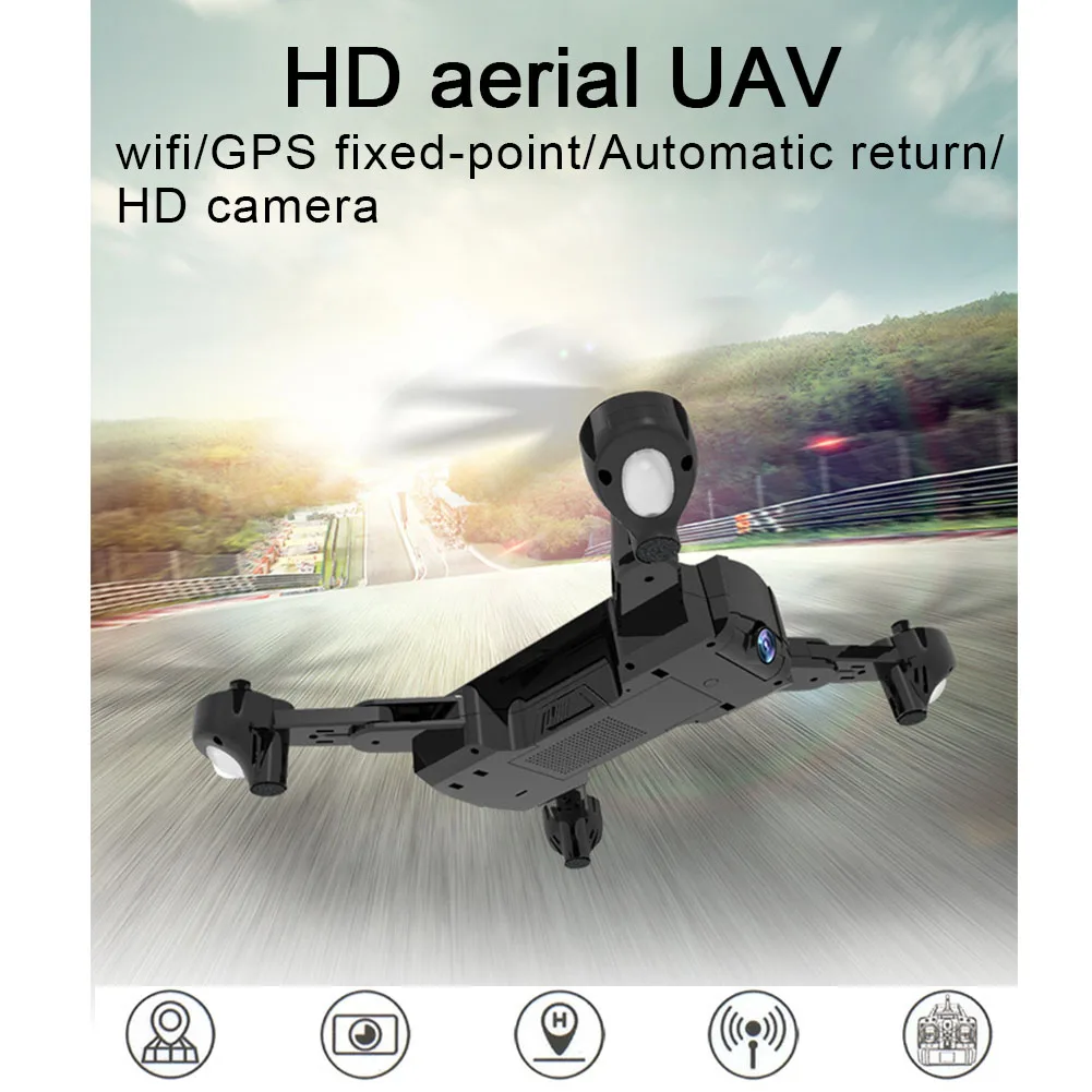 

720p 1080p Height Dual GPS Outdoor Toys RC Drone WIFI Professional HD Camera Foldable Helicopter Plane Auto Return Quadcopter