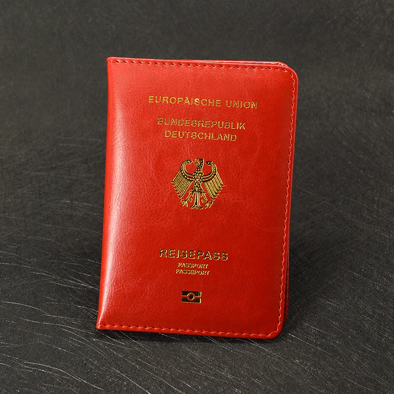 Cute German Passport Cover Women Pink Germany Passport Holder Case for
