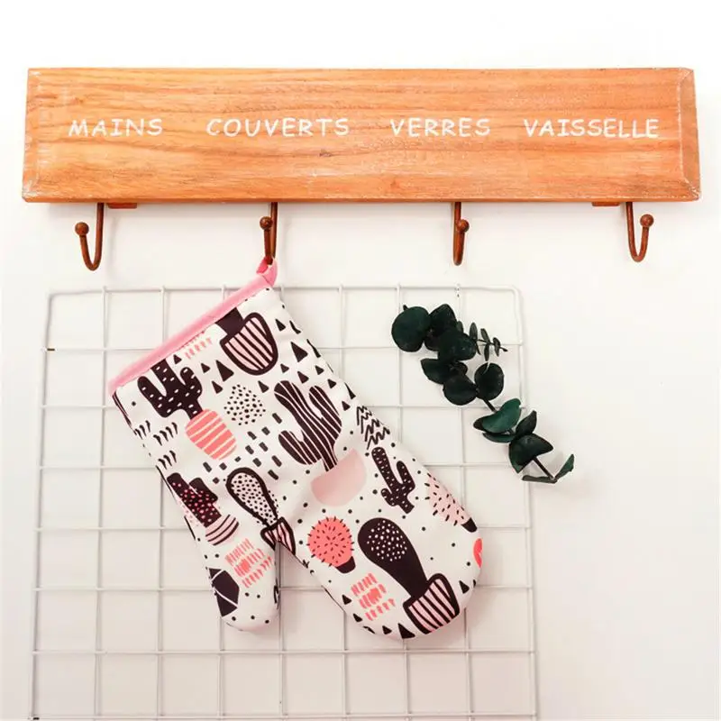 Cotton Kitchen Insulated Pad Cooking Microwave Baking BBQ Oven Potholders Oven Mitts Kitchen Gloves cotton pot holders