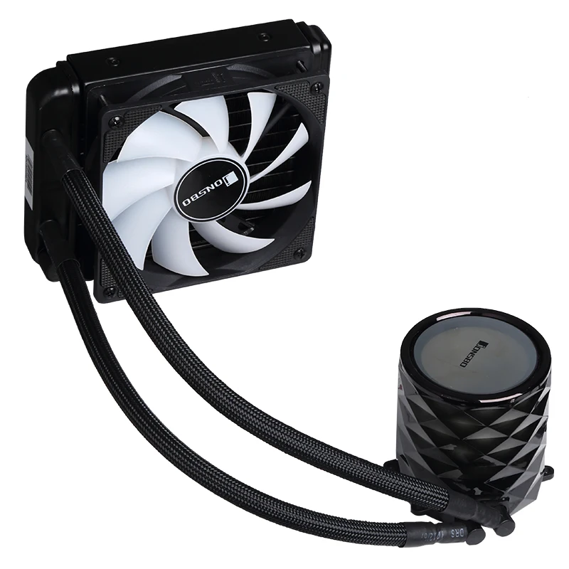 Jonsbo Tw3 120 ПК процессор водяного охлаждения 4Pin ШИМ интегрированный Охладитель для