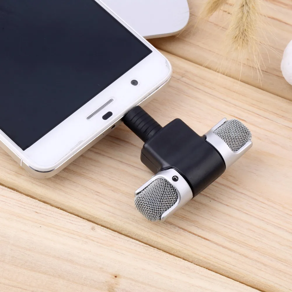 50pcs Mini 3.5mm Microphone Stereo Mic For Recording Mobile Phone Studio Laptop | Электроника