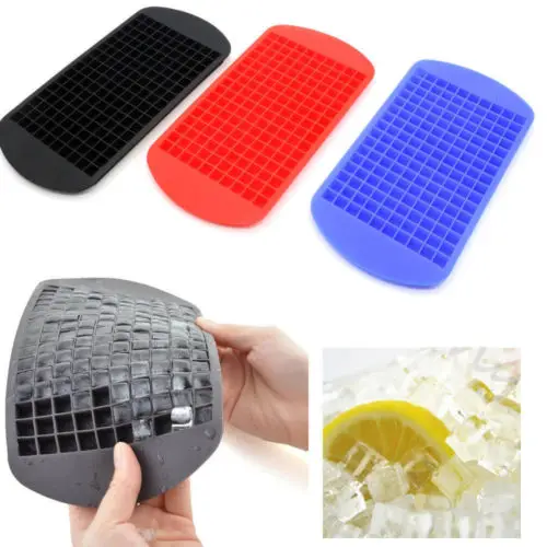 

160 Ice Cubes Cube Pudding Jelly Silicone Tray Maker Molder Mold Tool