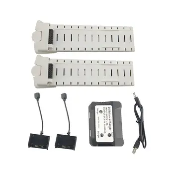 

LeadingStar 2PCS 7.4V 2800mah Lithium Battery with 2 in 1 Charger for HS700 Quadcopter Remote Drone Accessories