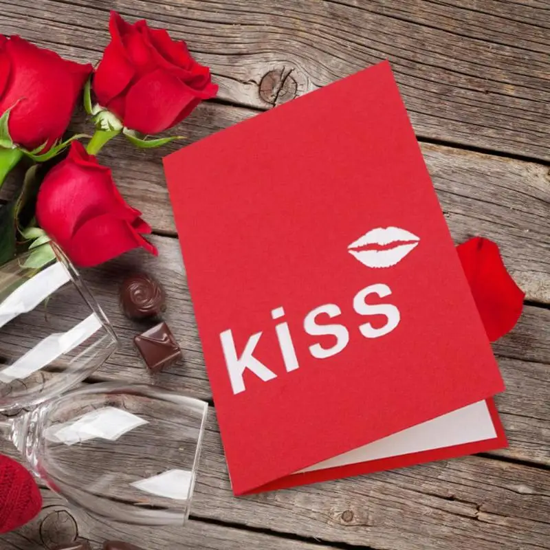  3D Pop Up Cards Handmade Romantic Greeting Card Birthday Blessing Postcard Aniversary Valentine's D - 32970063609