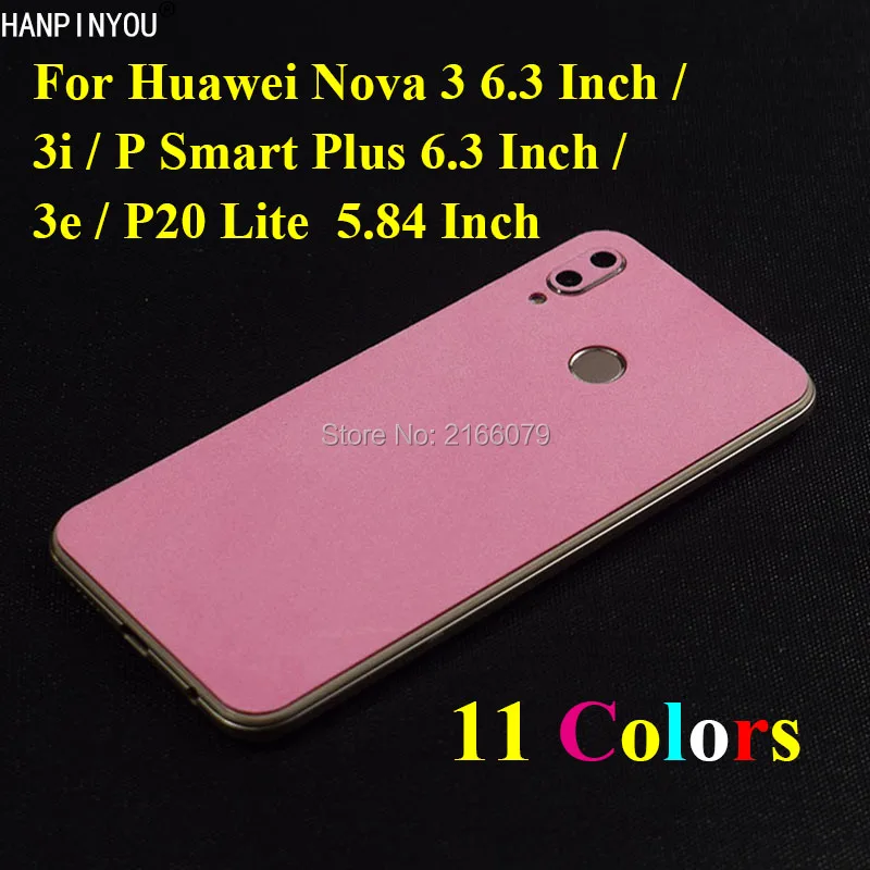 

For Huawei Nova 3 3i 3e / P Smart Plus P20 Lite Luxury Plush Surface Full Back Cover Protective Suede Sticker Skin Decal Film