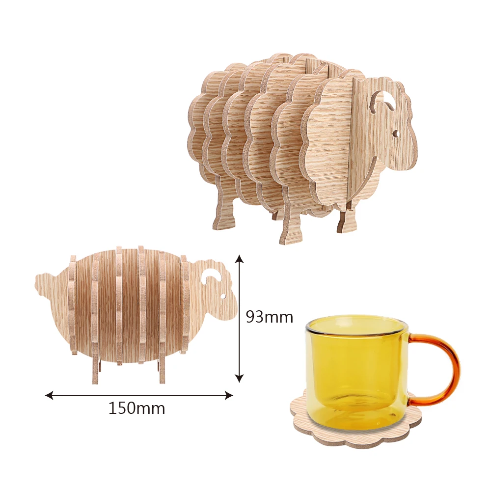 الأدوات الجدول سادة الوقايات تحديد الموقع 7 قطعة/المجموعة القهوة كوب الحصير المطبخ اكسسوارات الخشب الأغنام الأدوات الجدول سادة الوقايات تحديد الموقع 7 قطعة/المجموعة القهوة كوب الحصير المطبخ اكسسوارات الخشب الأغنام