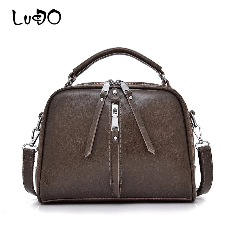 

LUCDO Brand New Fashion Genuine Leather Bag Women Messenger Bags Bolsa Handbags Sac a Main Bolsos Mujer Shoulder Crossbody Bag