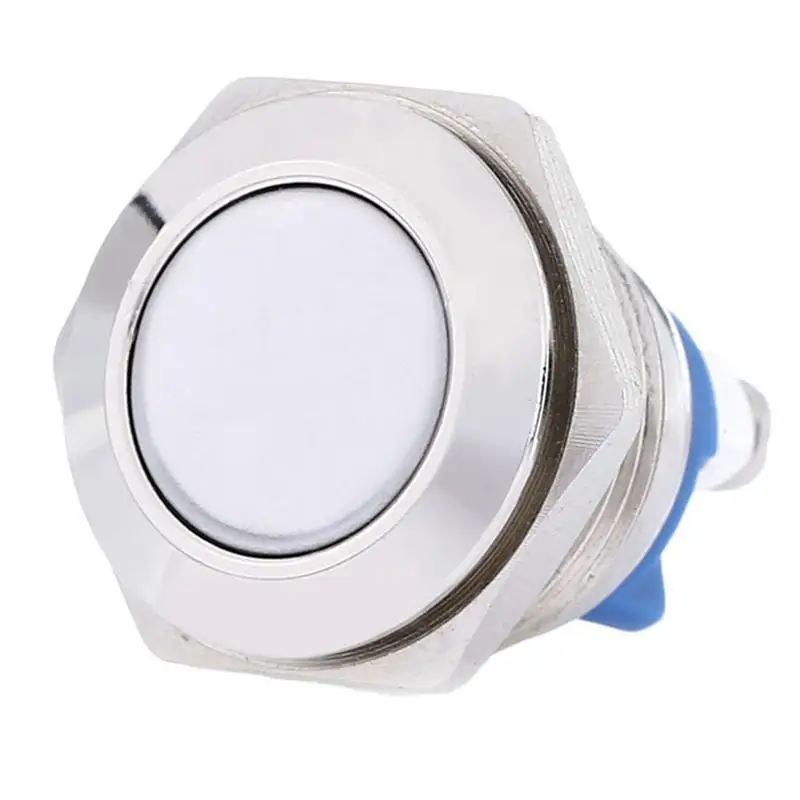 

16mm 12V Automotive Aluminum Alloy Power Button Start Button Switch Metal ON / OFF Switch