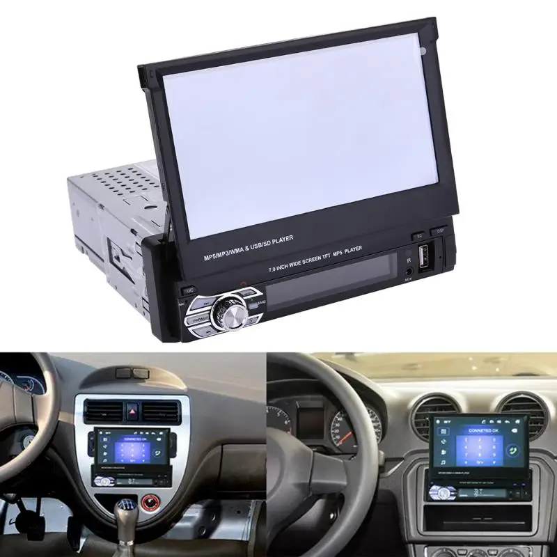 DC12V 7 дюймовый Телескопический Bluetooth MP5 плеер 9601 Высокое разрешение сенсорный