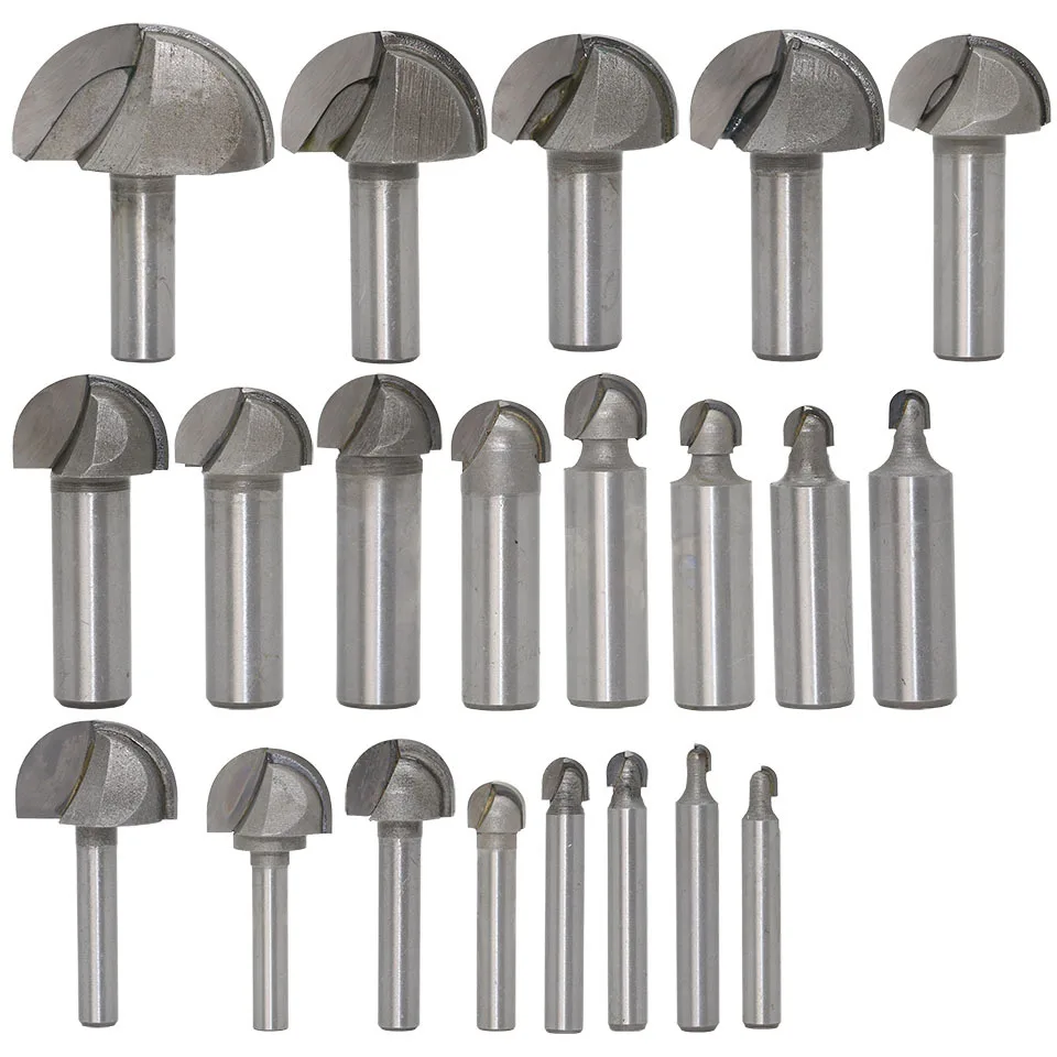 

23 pieces of milling cutter woodworcutter with professional round bottom, slotting cutter, trimming machine, cutter head carving