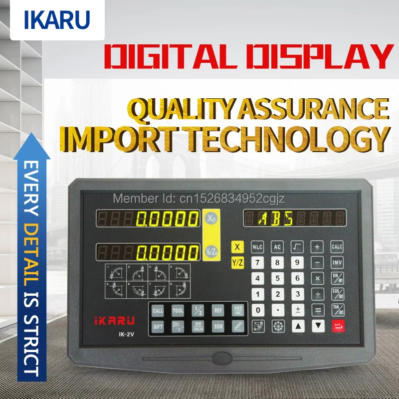 IRKARU DRO 2 оси комплекты цифровой индикации дисплей IK-2V с FTN5 2 шт 5u линейные весы/кодер/датчик " до 40"