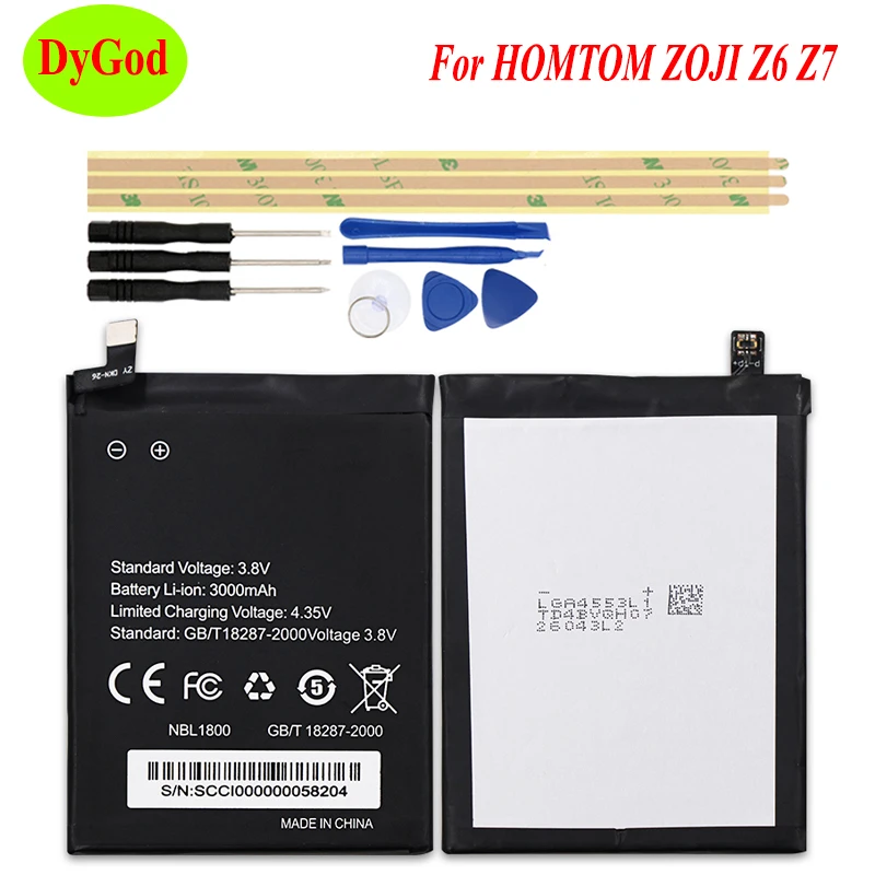 Аккумулятор 3000 мАч для смартфона HOMTOM ZOJI Z7 Сменный аккумулятор Z6 батарея с