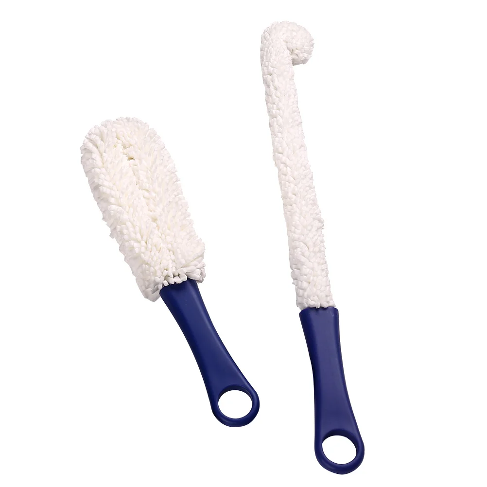 2pcs Wine Cup Brush Cup Clean Curved Brushes for Decanters Goblets Cups