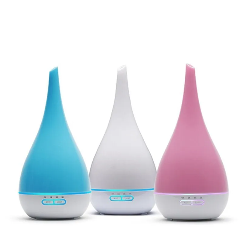 

400ml Air Humidifier Aroma Diffuser Essential Oil Diffuser Humificado Aromatherapy Ultrasonic Mist Maker 7 Color LED Vase Shape