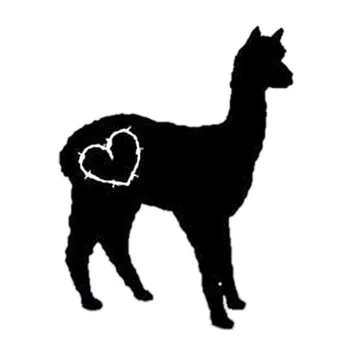 

Love Alpaca Car Vinyl Sticker Llama Vinyl Love Funny Biology Car Sticker Flower Show Meat Accessories