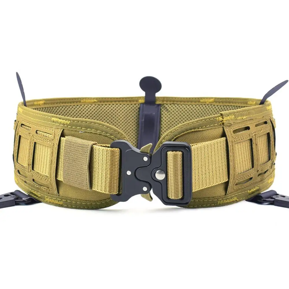 Men's Combat Nylon Tactical Waist Belt Set Slim Battle Inner Laser Cut Girdle Camouflage Wargame Airsoft Paintball Military|Поддержка
