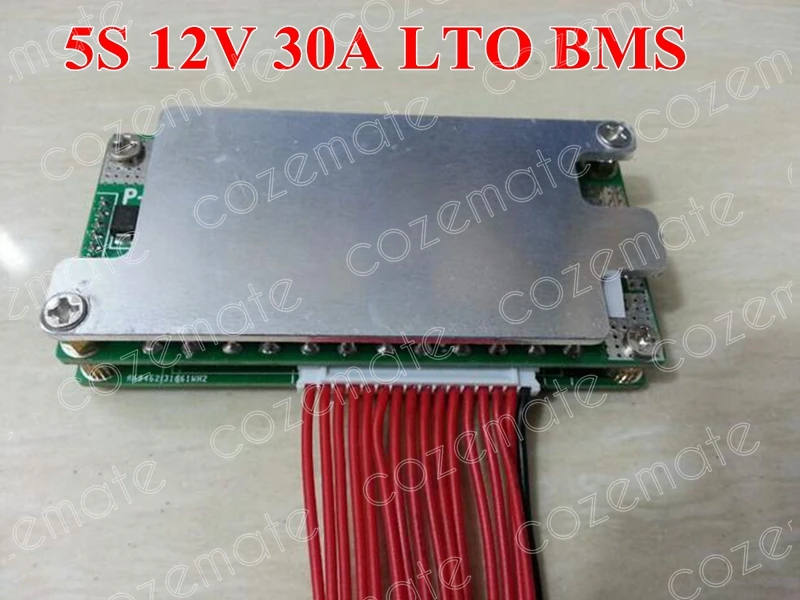 

High Quality 5S 12V 30A Lithium Titanate Battery BMS PCM Protection Board Circuit 2.4V 5S 30A 5Series for 12V LTO Battery Pack