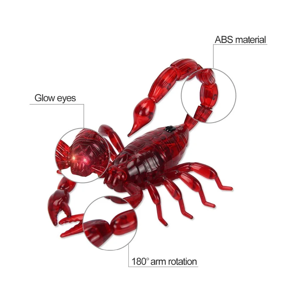 Electronic Pet RC Simulation Scorpion Insect Remote Control Smart Animal Model Child Gift Trick Novelty Shocke Jokes Prank Toys