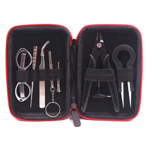 

New 9pcs Coil Master DIY Vape Tool Kit Art Home Repair Jig Tweezer High Quality Hot DIY Kit Package