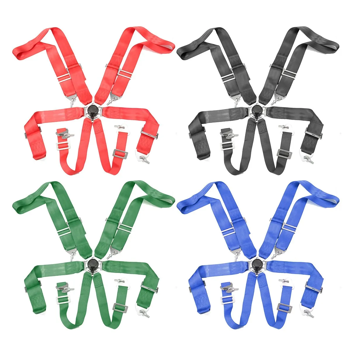 

6 Point Cam Lock Racing Car Seat Belt Race Safety Adjustable Strap Nylon Harness Universal Vehicle Racing Safety Seat Belt