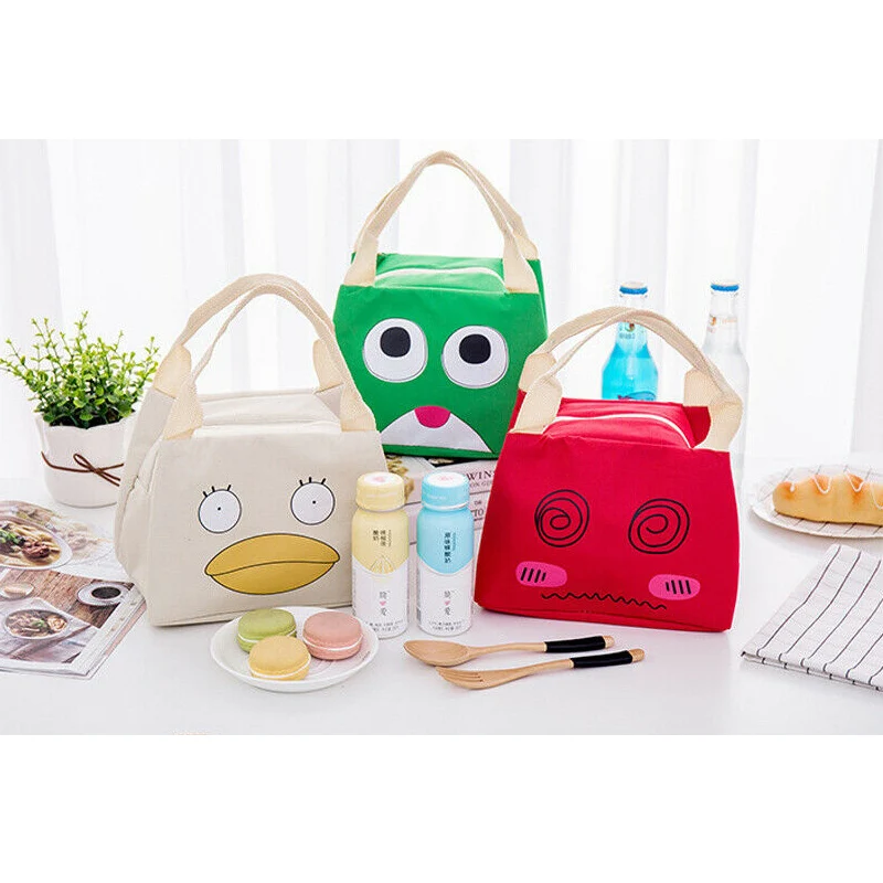 

2019 New Portable Cartoon Thermal Cooler Insulated Waterproof Lunch Carry Storage Picnic Bag Pouch Lunch Bag for Women Kids