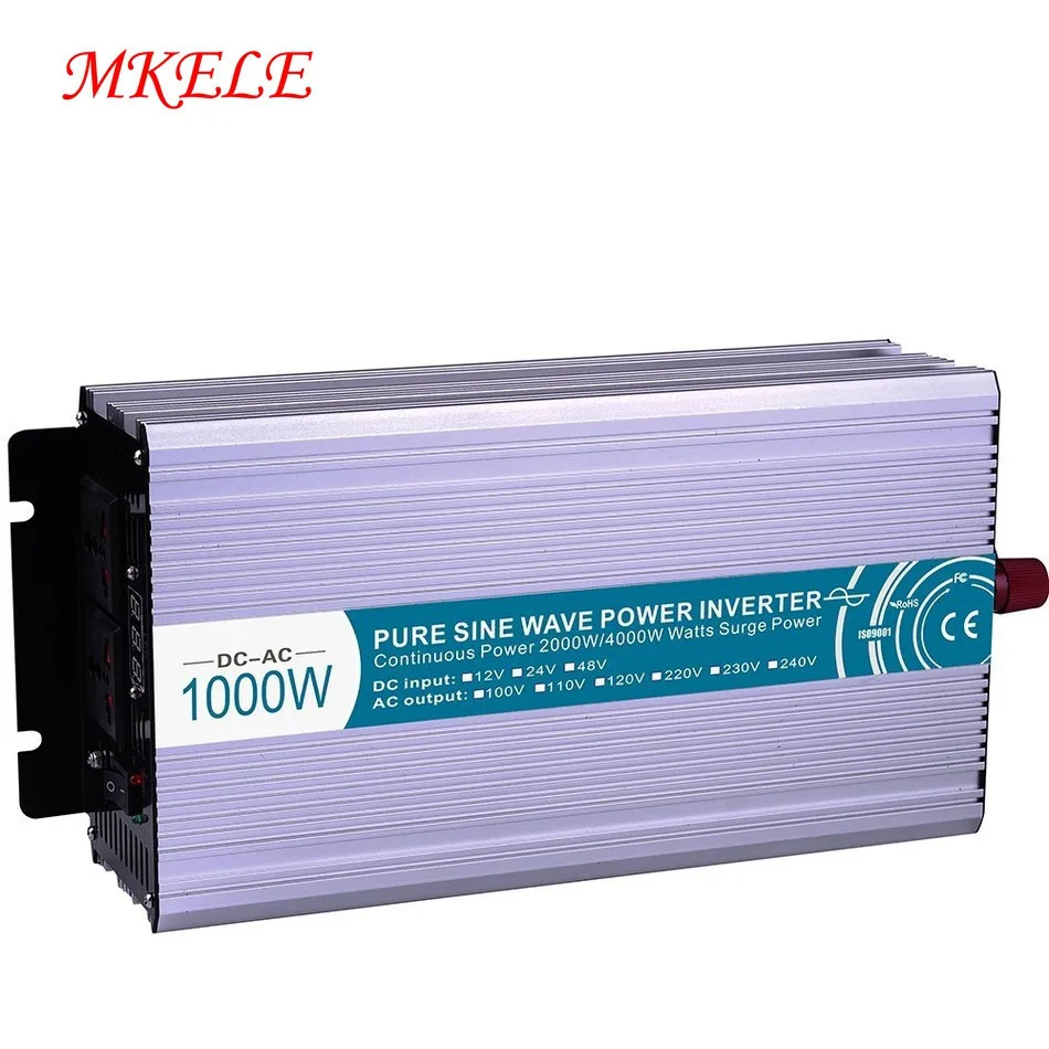 Горячая солнечный инвертор MKP1000-242-C(UPS) 1000 Вт 24 В до 220 В напряжение конвертер зарядное устройство и UPS Чистая синусоида