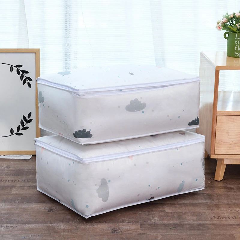 

Quilt Storage Bag Home Quilts Clothes Pillow Blanket Organizer Pouch Bag Dustproof Storage Case