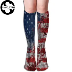 SAMCUSTOM индивидуальный заказ американский флаг 3D печать женские kawaii Гольфы модные милые чулки для девочек