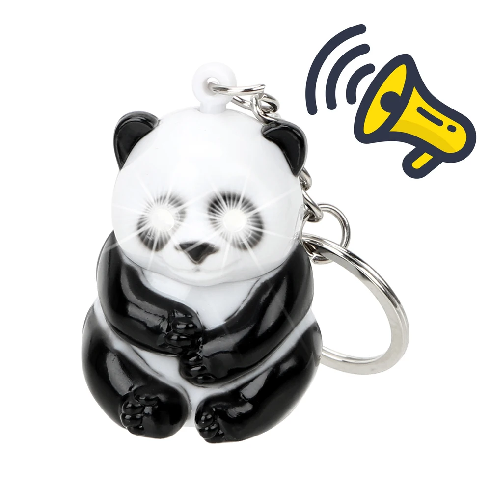 Car Keychain Key Chain Cute Panda Key Ring Creative Keyring With