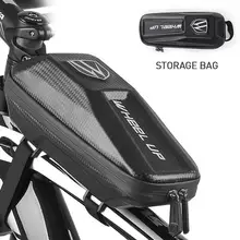 Велосипедная сумка 3D EVA Водонепроницаемая передняя балка прочная сумка для хранения двойная молния MTB UpperTube сумка Аксессуары для велосипеда