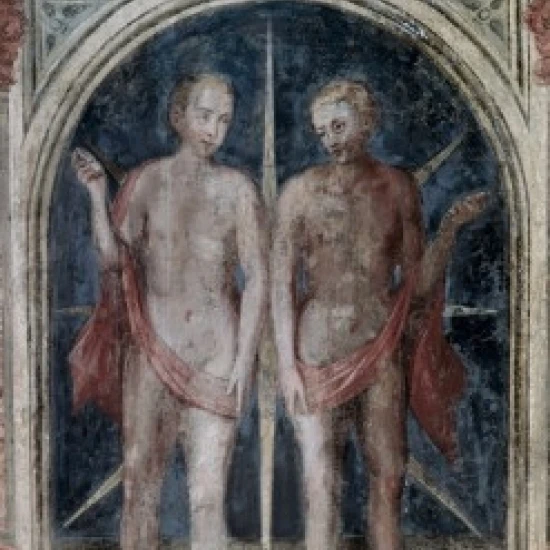 Gemini - Astrology Artist Unknown Fresco Palazzo della Ragione Padua Poster Print (24 x 36) | Дом и сад