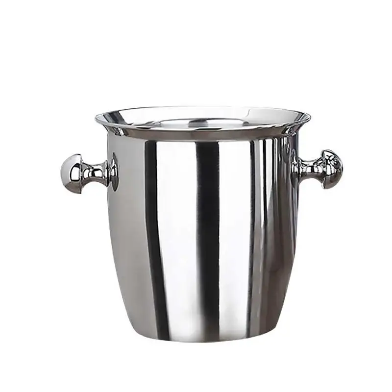 

304 Stainless Steel Ice Bucket Wine Cooler Whisky Wort Chiller Barware Champagne Buckets Great Gift Ice-pail Cooler Thickening