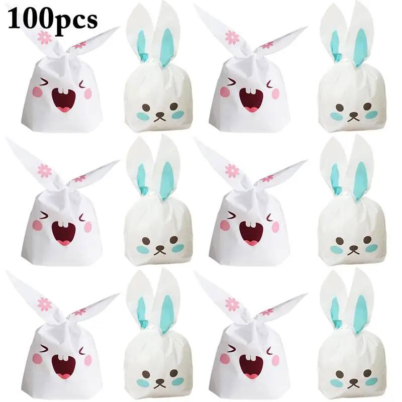 Пасхальные конфеты мешок набор милые длинные заячьи кроличьи уши подарочная упаковка сумка вечерние сувениры для печенья конфеты закуски