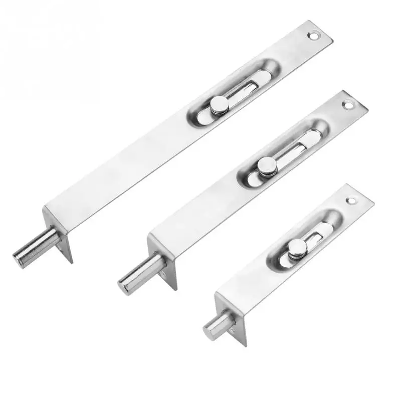 Us 4 38 38 Off 1pc Stainless Steel Door Bolt Security Guard Lock Sliding Door Latch In Wood Diy Crafts From Home Garden On Aliexpress