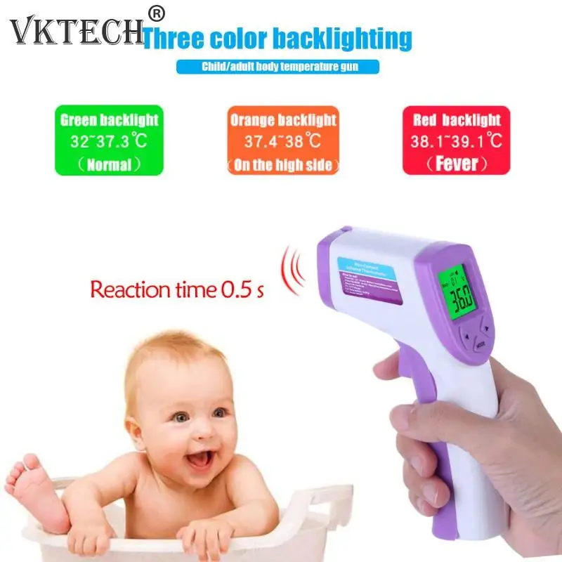 Digital Laser Infrared Forehead Thermometer Temperature Gun