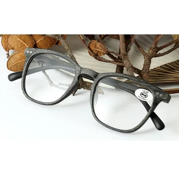 

Zilead Synthetic Wood Unbreakable Reading Glass Women Men Ultralight Oversize Resin Anti Fatigue Spring Lens Upscale Presbyopic