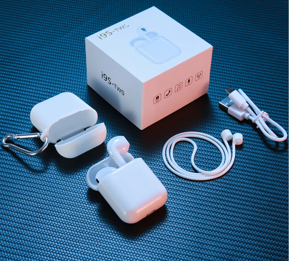 

Quality I9s Tws Bluetooth Earphone Wireless Mini Bluetooth Headphone In ear Headset For Pods With Charging Box Mic 3D Stereo