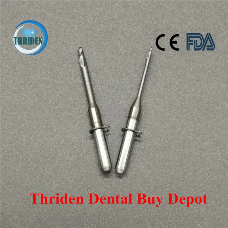 

5 Pieces/lot Dental Lab Zirconia Milling Burs VHF K5 length 40mm CAD CAM Milling Drills 0.6/1.0/2.0mm DC,DLC,CRN
