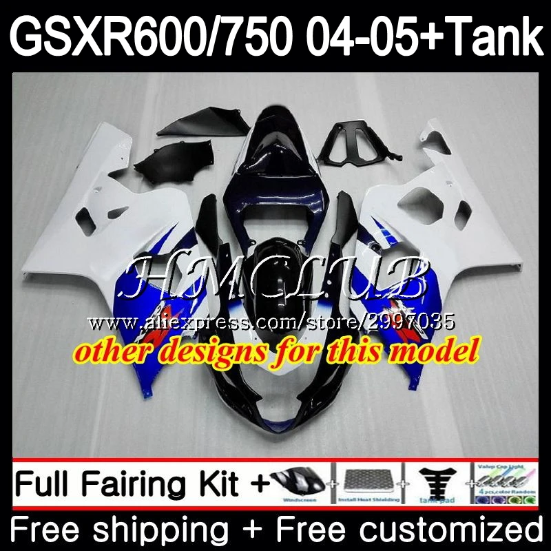 Lucky Strike + бак для SUZUKI GSXR 600 750 GSX R750 R600 2004 2005 27HC. 15 K4 GSXR600 04 05 GSXR750