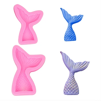 

Dessert Chocolate Mold Cake Cookies Silicone Mermaid Tail Mold Fondant Mold Cake Decorating Tools Candy Soap Molds