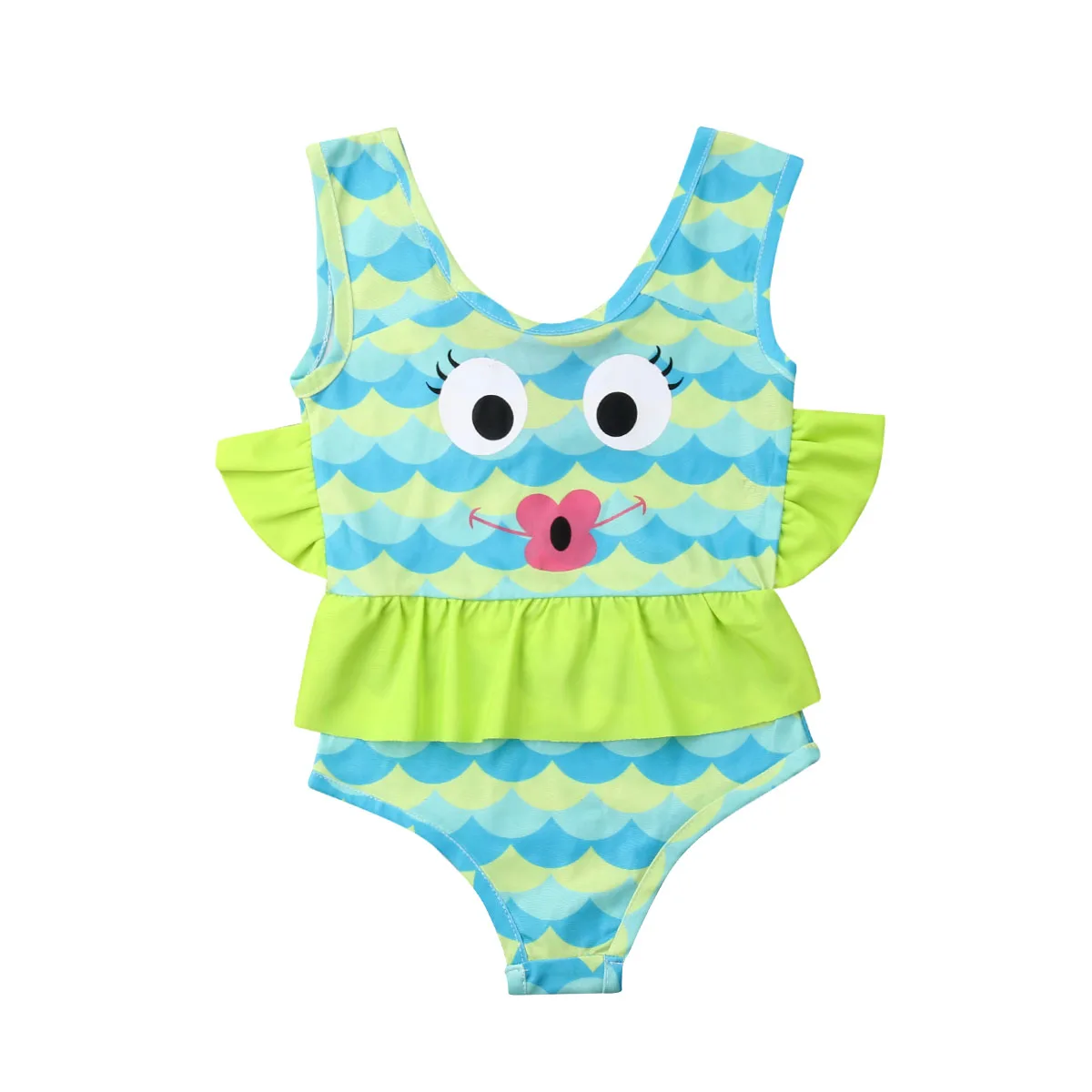 

Cartoon Toddler Kid Baby Girl Unicorn Tankini BIkini Swimwear Swimsuit Bathing Beachwear