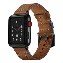 Shellhard натуральной кожи запястье ремень из натуральной кожи 3 цвета для iWatch Apple Watch аксессуары 1/2/3 серии 38 мм 42 мм