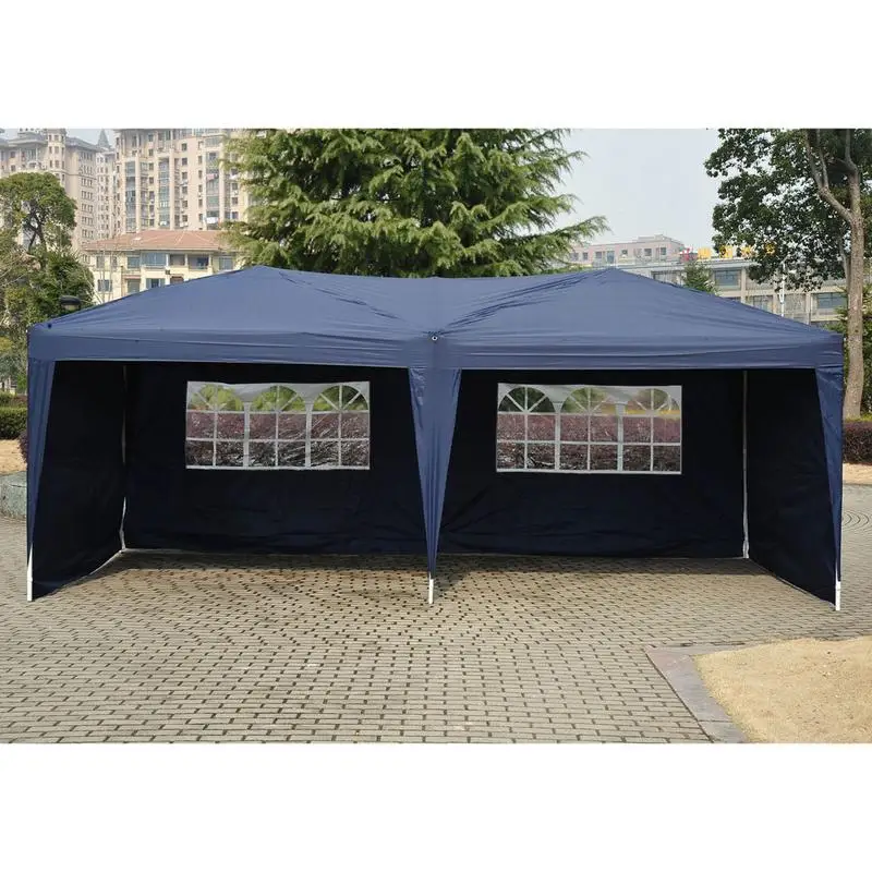 

3 X 6m Outdoor Sun Shelter Garden Party Gazebo Marquee Canopy Tent Awning Waterproof BBQ Picnic Camping Tent With Two Windows