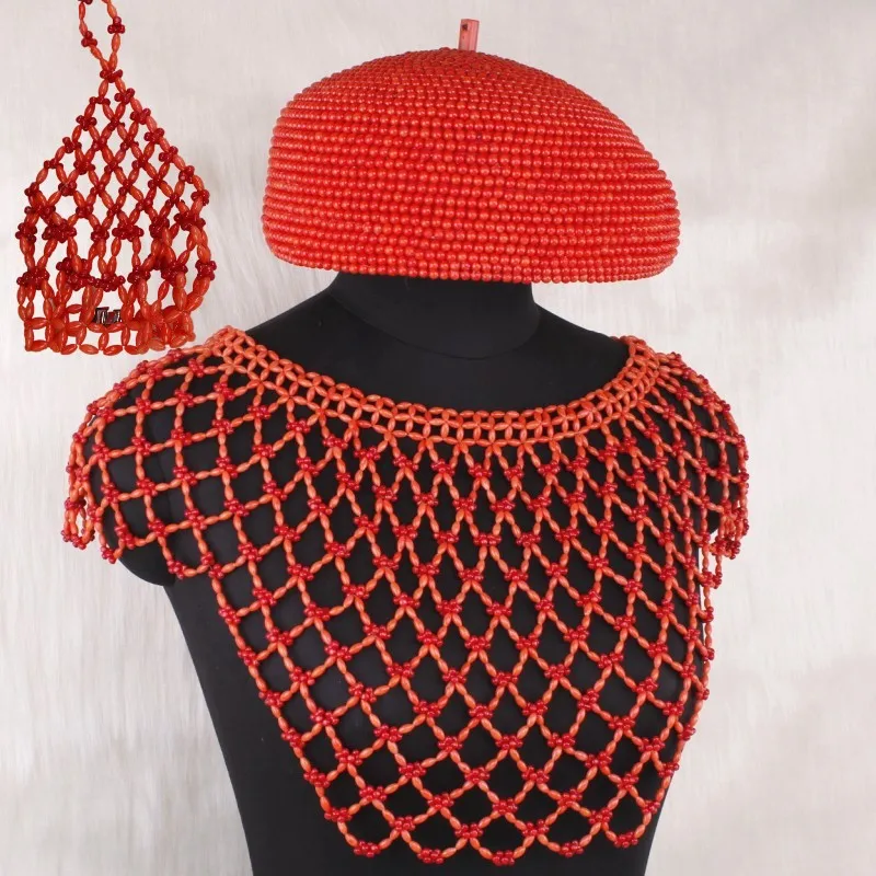 4 UJewelry костюм африканская природа украшение с коралловыми бусинами наборы мужские модные ювелирные изделия Турецкая Свадьба Жених ожерелье набор