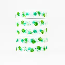 Зеленый цветочный узор васи маскировки клейкие ленты sticky цвет декоративные клейкие ленты Комплект DIY украшения Офис Канцелярские